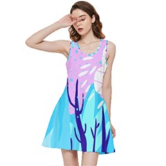 Aquatic Surface Patterns Inside Out Racerback Dress by Designops73