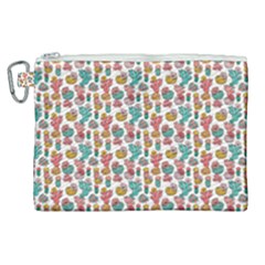 Cactus Love Canvas Cosmetic Bag (xl) by designsbymallika