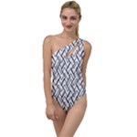 Black and White  To One Side Swimsuit
