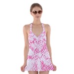 Pink Dots with love Halter Dress Swimsuit 