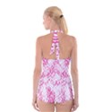 Pink Dots with love Boyleg Halter Swimsuit  View2