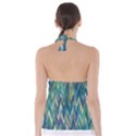 turquoise and blue  Babydoll Tankini Top View2