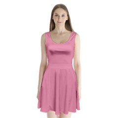 Aurora Pink Split Back Mini Dress 