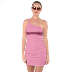 Aurora Pink One Soulder Bodycon Dress