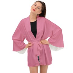 Aurora Pink Long Sleeve Kimono