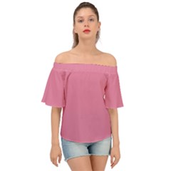 Aurora Pink Off Shoulder Short Sleeve Top