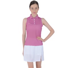 Aurora Pink Women s Sleeveless Polo Tee by FabChoice