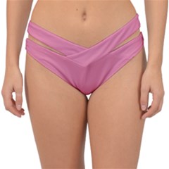 Aurora Pink Double Strap Halter Bikini Bottom