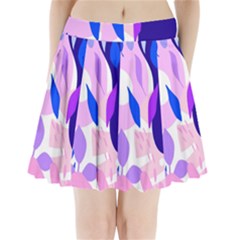 Aquatic Surface Patterns Pleated Mini Skirt