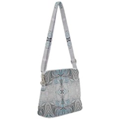 Liberty Inspired Symmetry Zipper Messenger Bag by kaleidomarblingart