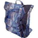 Abstract blue Buckle Up Backpack View1