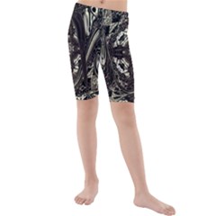 Honey Glazed Cross Kids  Mid Length Swim Shorts