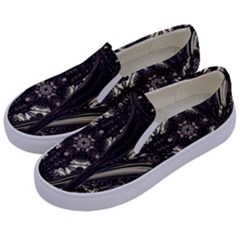 Honey Glazed Cross Kids  Canvas Slip Ons