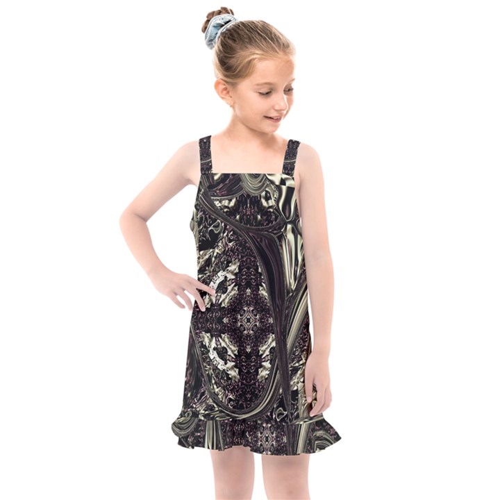 Honey Glazed Cross Kids  Overall Dress