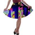 Neon Aggression A-line Skater Skirt View1