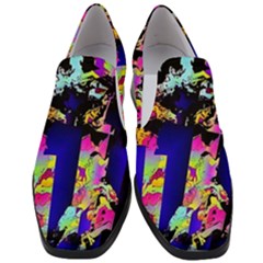 Neon Aggression Women Slip On Heel Loafers by MRNStudios