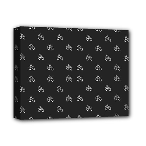 Bicycle Signal Street Motif Print Pattern Deluxe Canvas 14  X 11  (stretched) by dflcprintsclothing