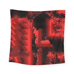 Red Light Square Tapestry (small) by MRNStudios