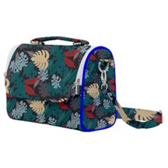 Tropical Autumn Leaves Satchel Shoulder Bag by tmsartbazaar