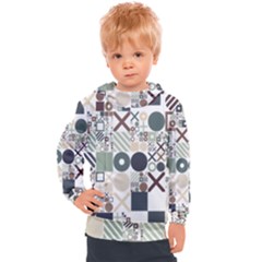 Mosaic Print Kids  Hooded Pullover by designsbymallika