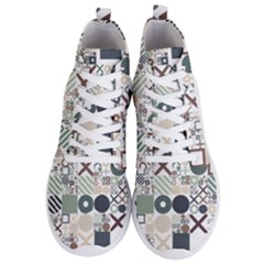 Mosaic Print Men s Lightweight High Top Sneakers by designsbymallika