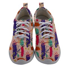 Minimal Floral Art Athletic Shoes by designsbymallika