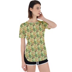 Green Pastel Pattern Perpetual Short Sleeve T-shirt