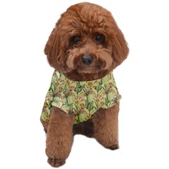 Green Pastel Pattern Dog T-shirt by designsbymallika