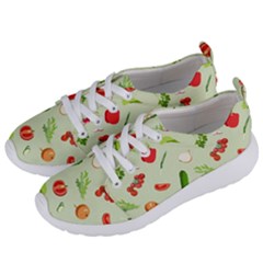 Seamless Pattern With Vegetables  Delicious Vegetables Women s Lightweight Sports Shoes by SychEva