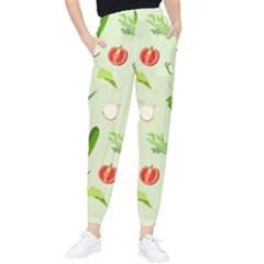 Seamless Pattern With Vegetables  Delicious Vegetables Tapered Pants by SychEva