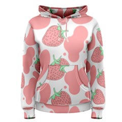 Strawberry Cow Pet Women s Pullover Hoodie by Magicworlddreamarts1