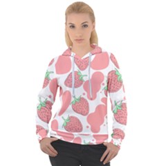 Strawberry Cow Pet Women s Overhead Hoodie by Magicworlddreamarts1