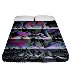 Techno Bouquet Fitted Sheet (queen Size)