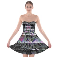 Techno Bouquet Strapless Bra Top Dress by MRNStudios