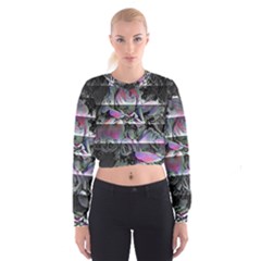 Techno Bouquet Cropped Sweatshirt by MRNStudios