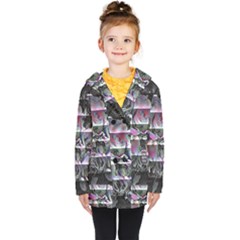 Techno Bouquet Kids  Double Breasted Button Coat by MRNStudios