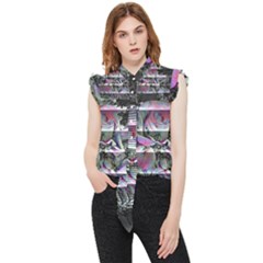 Techno Bouquet Frill Detail Shirt