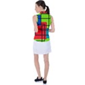 Colorful Rectangle boxes Women s Sleeveless Polo Tee View2