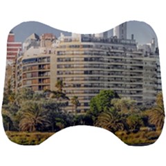 Urban Coastal Scene, Montevideo Uruguay Head Support Cushion by dflcprintsclothing