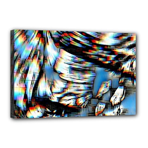 Rainbow Vortex Canvas 18  X 12  (stretched) by MRNStudios