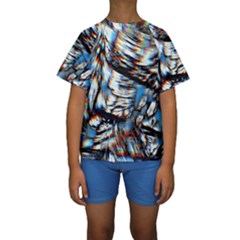 Rainbow Vortex Kids  Short Sleeve Swimwear