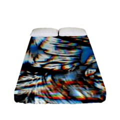 Rainbow Vortex Fitted Sheet (full/ Double Size) by MRNStudios