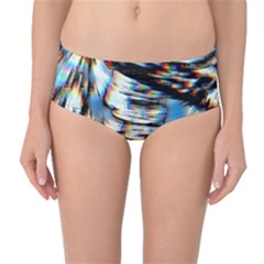 Rainbow Vortex Mid-Waist Bikini Bottoms