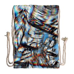 Rainbow Vortex Drawstring Bag (large) by MRNStudios