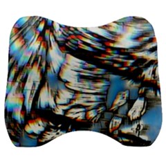 Rainbow Vortex Velour Head Support Cushion by MRNStudios