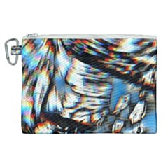 Rainbow Vortex Canvas Cosmetic Bag (XL)