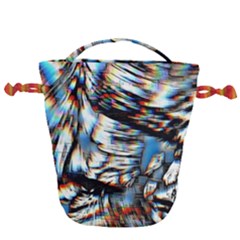 Rainbow Vortex Drawstring Bucket Bag