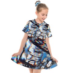 Rainbow Vortex Kids  Short Sleeve Shirt Dress
