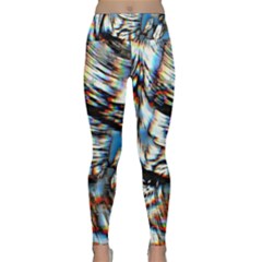 Rainbow Vortex Lightweight Velour Classic Yoga Leggings by MRNStudios