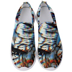 Rainbow Vortex Men s Slip On Sneakers by MRNStudios